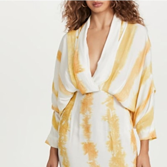 SWF Plunge Maxi Dress in Golden Hour - Picture 2 of 8